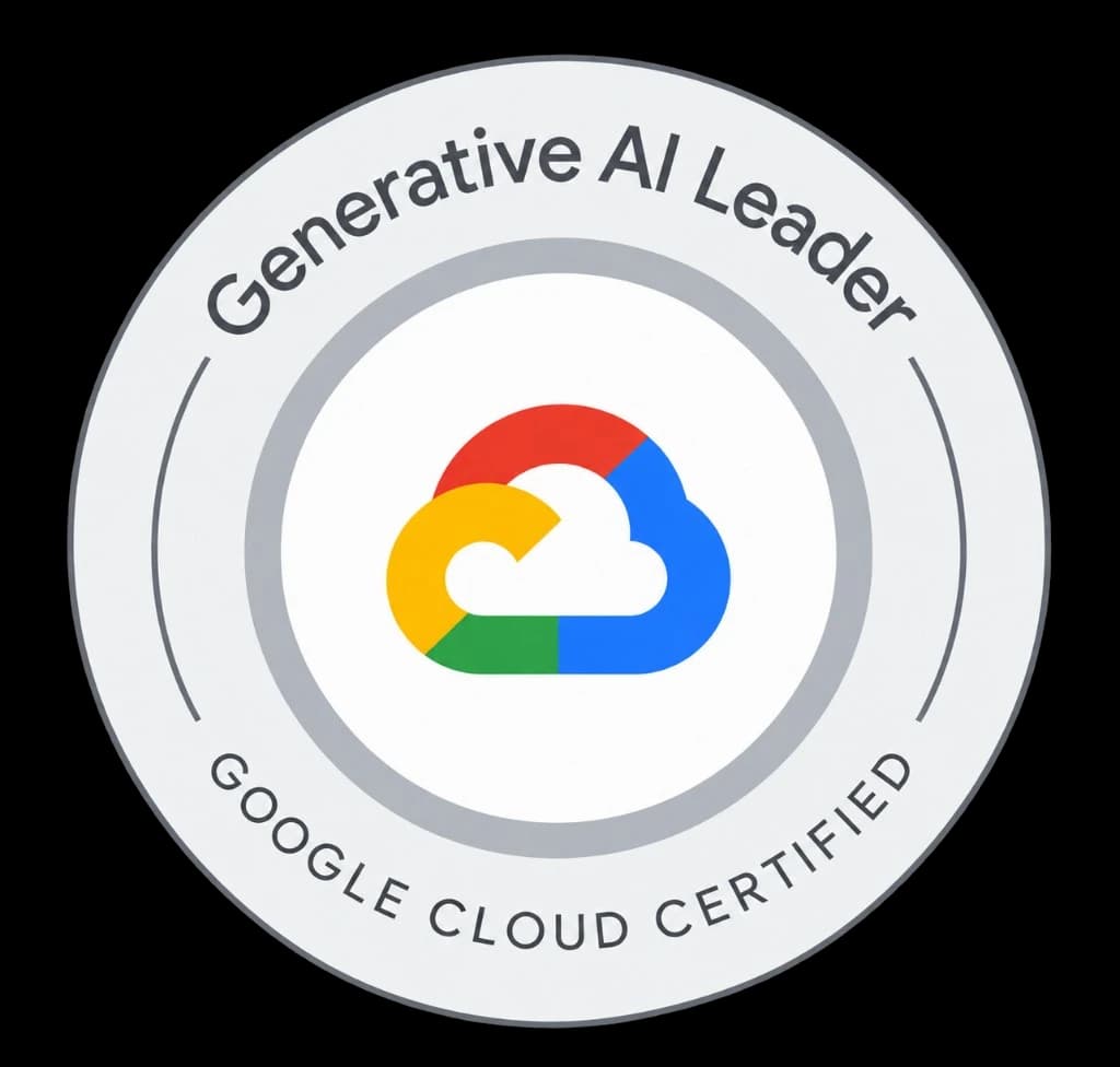 Google Cloud Certified badge for Generative AI Leader